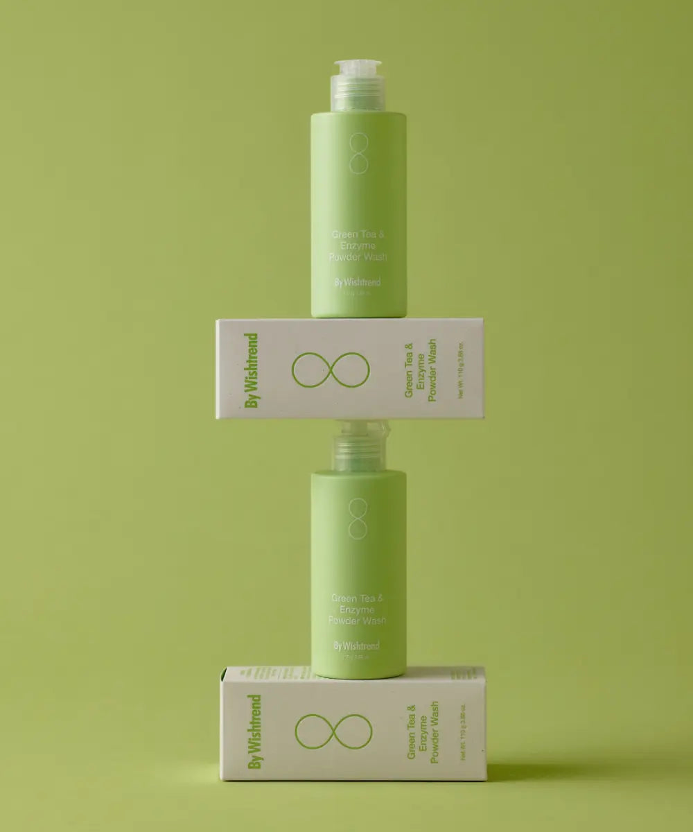 Green Tea & Enzyme Powder Wash BY WISHTREND