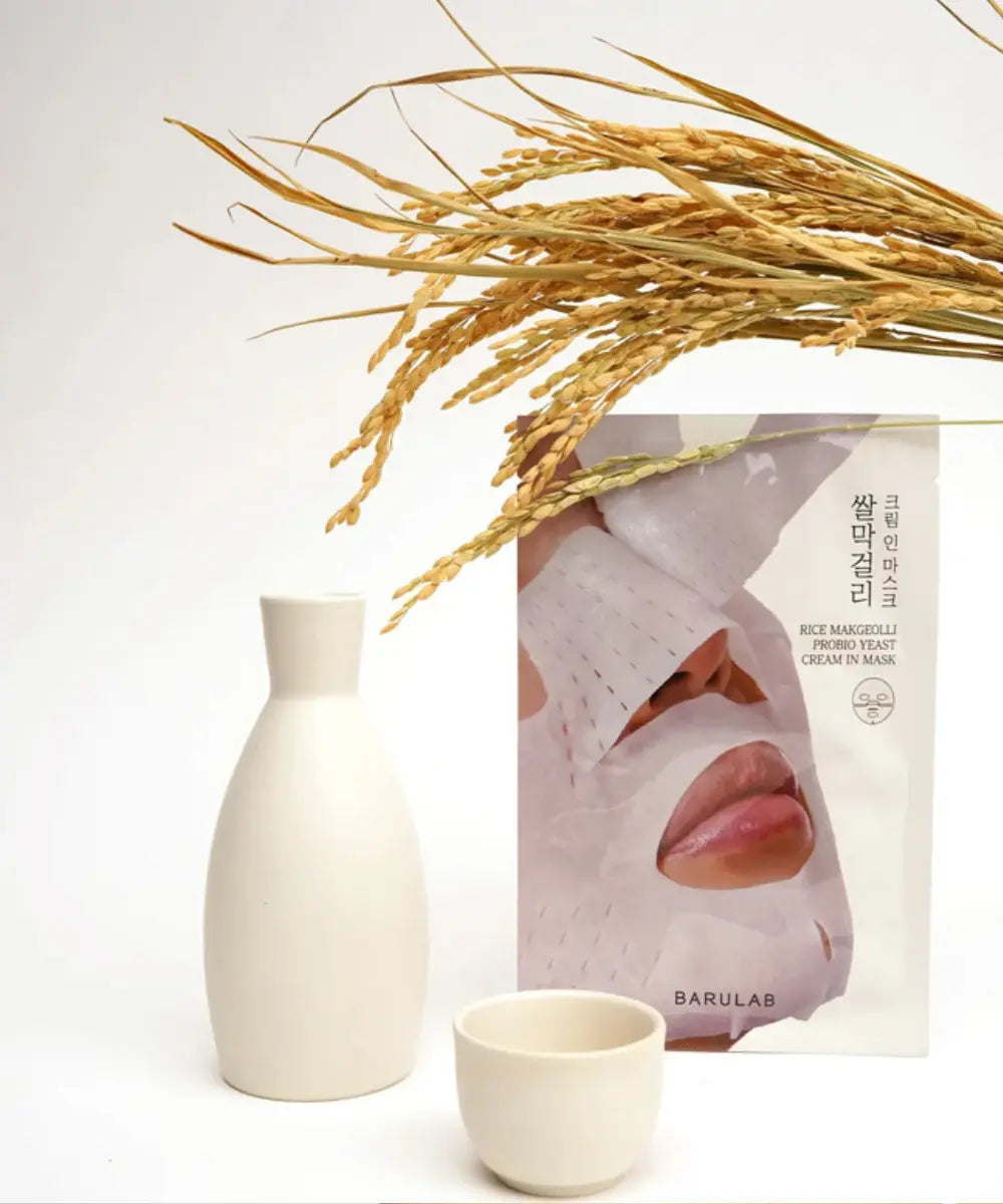 Rice Makgeolli Probio Yeast Cream in Mask BARULAB