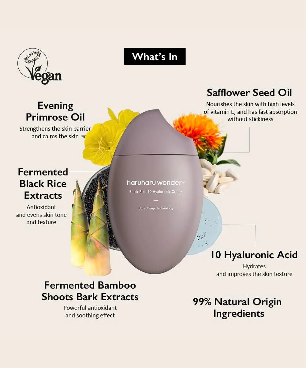 WONDER Black Rice 10 Hyaluronic Cream HaruHaru WONDER