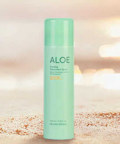 Aloe Ice Cooling Sun Spray SPF 50+/ PA ++++ HOLIKA HOLIKA