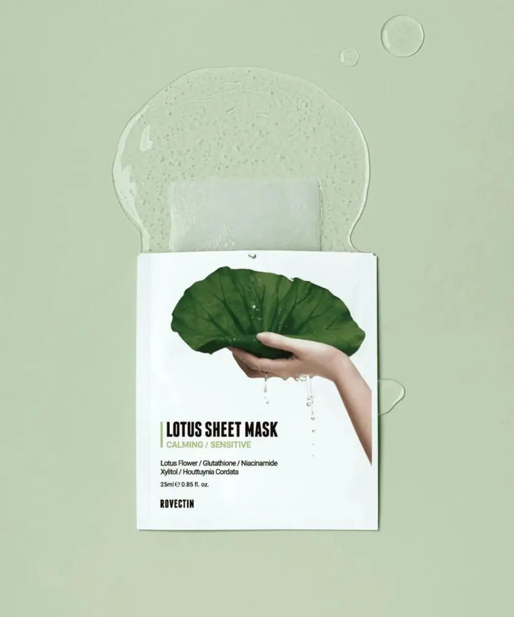 Clean Lotus Water Calming Sheet Mask ROVECTIN