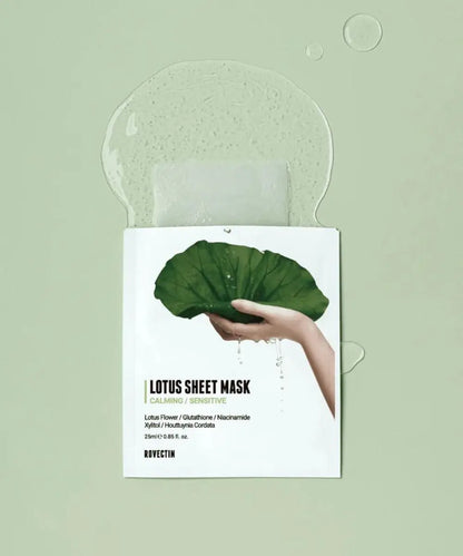 Clean Lotus Water Calming Sheet Mask ROVECTIN