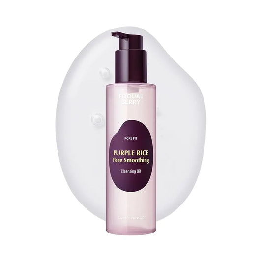 Huile nettoyante lissante pour les pores au riz violet [200 ml] EQQUALBERRY