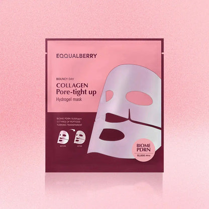 Masque hydrogel raffermissant pour les pores au collagène EQQUALBERRY