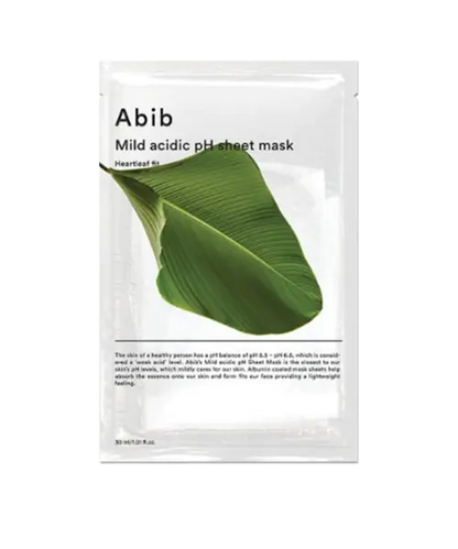 Mild Acidic pH Sheet Mask Heartleaf Fit ABIB
