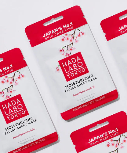 Moisturizing Facial Sheet Mask (White Line) HADA LABO TOKYO