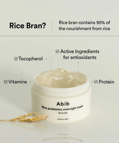Rice Probiotics Overnight Mask Barrier Jelly ABIB