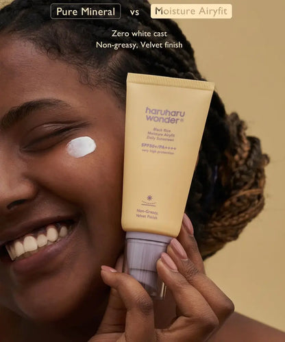 WONDER Black Rice Moisture Airyfit Daily Sunscreen SPF50+ PA++++ HaruHaru WONDER