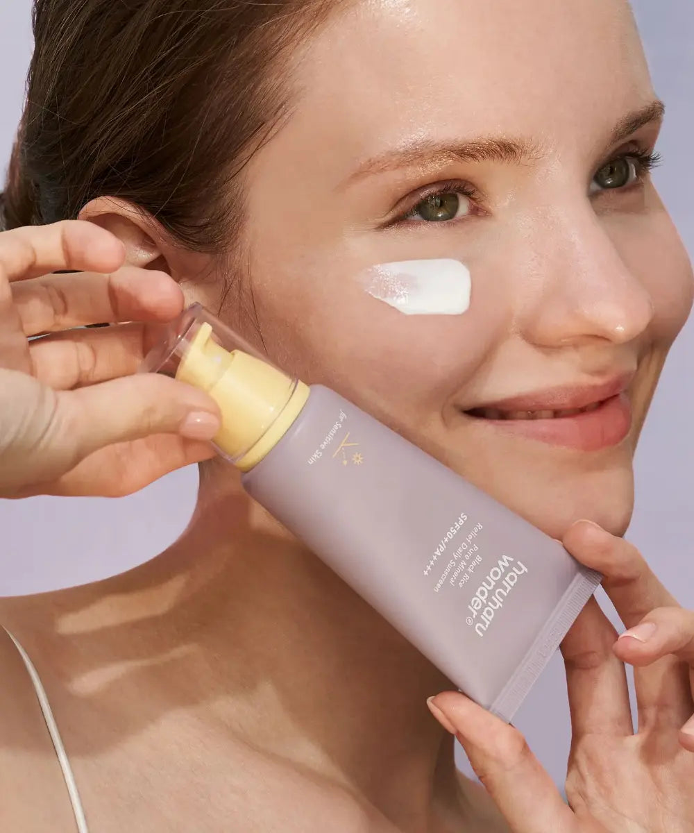 WONDER Black Rice Pure Mineral Relief Daily Sunscreen SPF50+ PA++++ HaruHaru WONDER