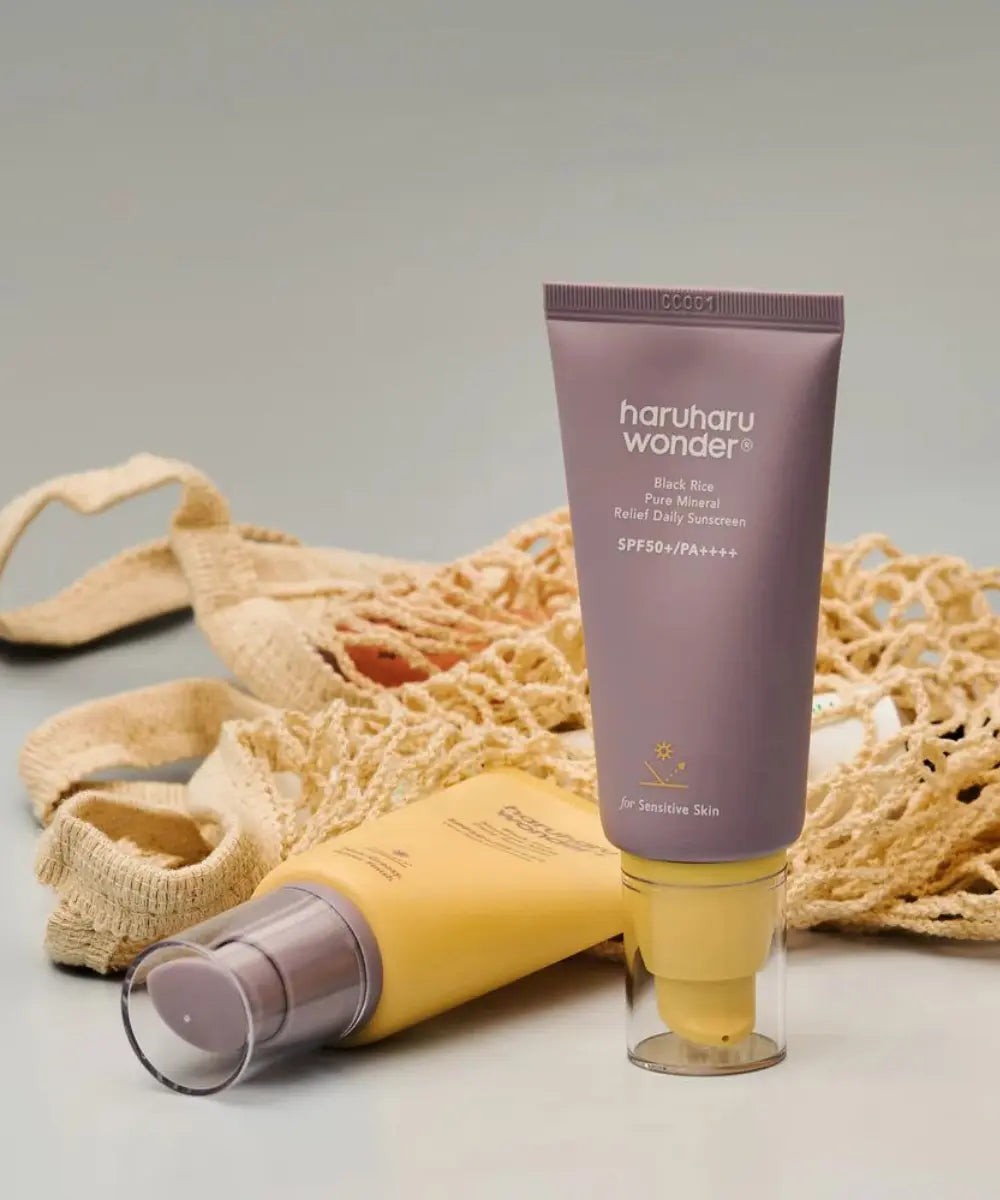 WONDER Black Rice Pure Mineral Relief Daily Sunscreen SPF50+ PA++++ HaruHaru WONDER