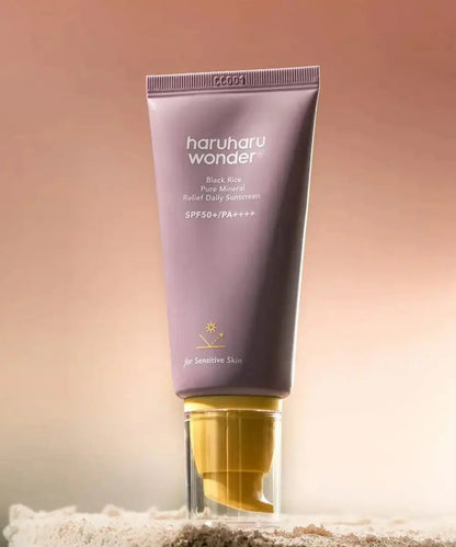 WONDER Black Rice Pure Mineral Relief Daily Sunscreen SPF50+ PA++++ HaruHaru WONDER